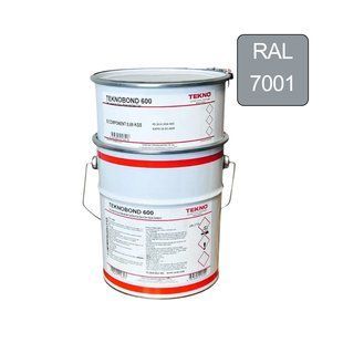 Епоксидна фарба для бетонної підлоги Teknobond 600 5 кг світло сіра (RAL 7001) TB60057001 фото