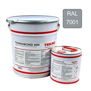 Епоксидна фарба для бетонної підлоги Teknobond 600 20 кг світло сіра (RAL 7001) TB600207001 фото
