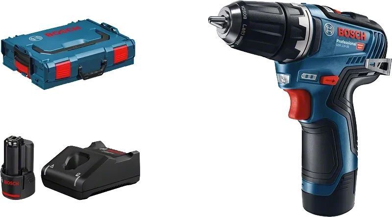 Акумуляторний дриль-шуруповерт BOSCH GSR 12V-35 Professional в L-BOXX 102, 2 акб 12V 3.0 Ah, з/в 06019H8002 фото