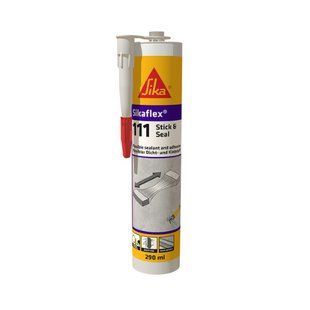 Клей-герметик Sika Sikaflex-111 Stik & Seal 300 мл білий 557023 фото
