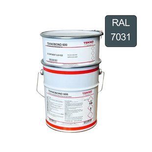 Епоксидна фарба Teknobond 600 5 кг сіра (RAL 7031) TB6005 фото