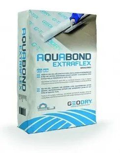 Адгезив GEODRY AQUABOUND EXTRAFLEX С2TE S1 25 кг, Сірий B1614001 фото