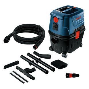 Пилосос будівельний BOSCH GAS 15 PS Professional, мережевий 220 В, набір насадок 06019E5100 фото