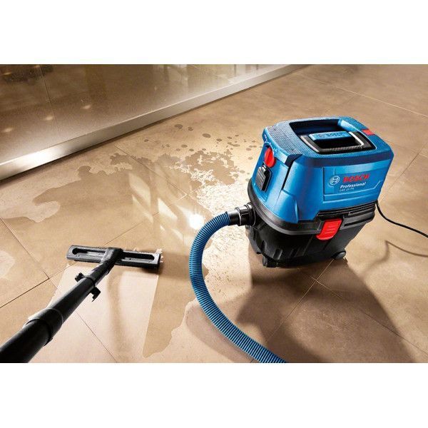 Пилосос будівельний BOSCH GAS 15 PS Professional, мережевий 220 В, набір насадок 06019E5100 фото