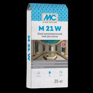 Білий еластичний високоефективний клей С2 ТЕ MC-Bauchemie M 21 W, 25 кг 200035 фото