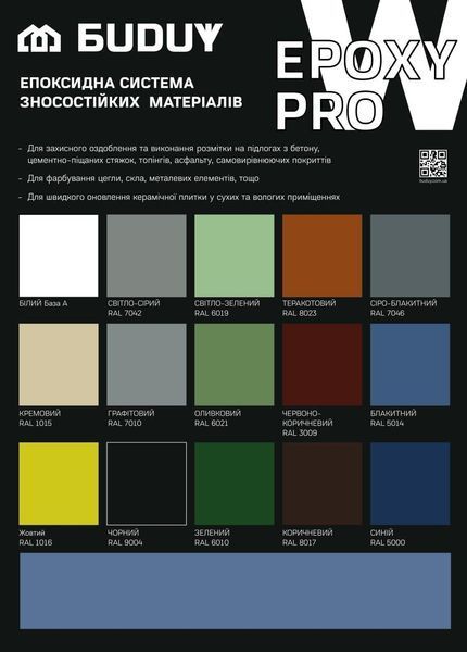 Епоксидна фарба EPOXY PRO PAINT W кремовий RALL 1015 B1310005 фото