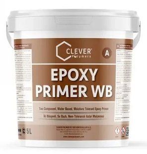 Епоксидна грунтовка двукомпонентна на водній основі Clever Polymers EP PRIMER WB 10 кг, Прозора B1309005 фото