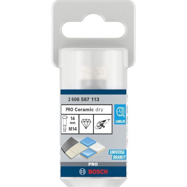 Алмазна коронка Bosch Diamond for Hard Ceramics, діаметр 19 мм 2608587113 фото
