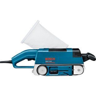 Стрічкова шліфувальна машина BOSCH GBS 75 AE Professional, мережевий 220 В, набір 0601274708 фото