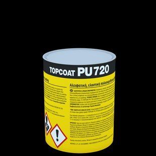 Еластичне УФ-стійке поліуретанове однокомпонентне захисне покриття TOPCOAT-PU 720 Grey 1 кг 212661 фото