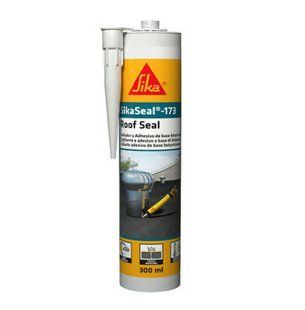 Клей-герметик бітумно-полімерний для покрівель Sika SikaSeal&reg;-173 300 мл чорний 802135 фото
