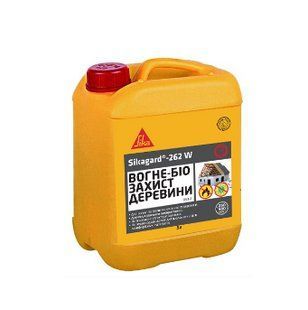 Вогнебіозахист для деревини на водній основі для внутрішніх робіт Sikagard - 262 W, 5 л 740863 фото