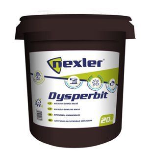 Бітумно-каучукова мастика NEXLER DYSPERBIT універсальна 20кг 3049651091 фото