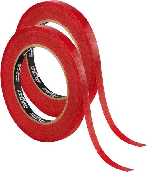 Малярна стрічка Mustang Da Vinci Red 9мм*50м червона 2 шт ITWP950R фото