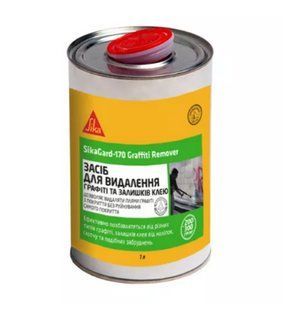 Змивка (очисник) графіті, фарби, залишків клеїв Sikagard&reg;-170 Graffiti Remover, 1 л 769182 фото