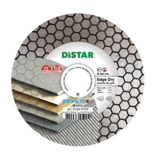 Круг алмазний шліфувальний Distar 1A1R 125x1.6/1.2x25x22.23 Edge Dry 11115537010 фото