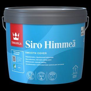 Фарба акрилатна водоемульсійна TIKKURILA Siro Himmea для стель глибокий мат білий 89102010130 фото