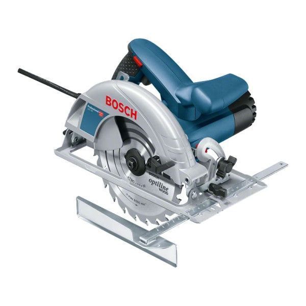 Дискова пилка BOSCH GKS 190 Professional, мережевий 220 В, диск 190 мм, паралельний упор, адаптер для пилососа 0601623000 фото