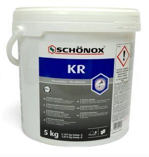 SCH&Ouml;NOX KR (AB) двокомпонетний епоксидний універсальний клей для плитки, 5 кг 485135 фото