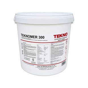 Гідроізоляція акрилова Teknomer 300 ультрафіолетостійка мастика для терас, балконів, покрівлі, басейнів, резервуарів, 20 кг 3164337114 фото