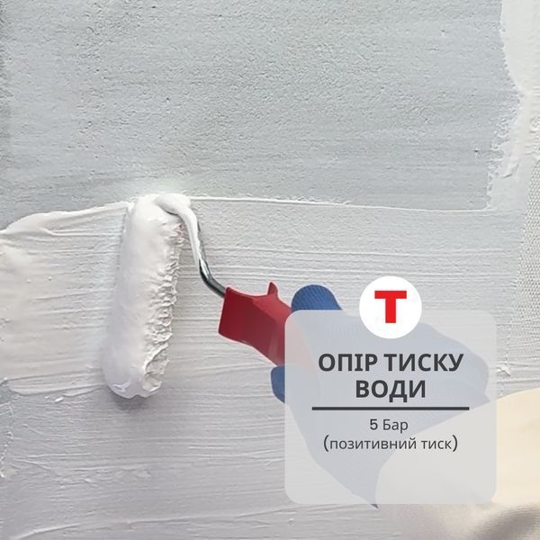 Гідроізоляція акрилова Teknomer 300 ультрафіолетостійка мастика для терас, балконів, покрівлі, басейнів, резервуарів, 20 кг 3164337114 фото